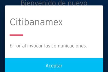 App móvil de Citibanamex falla