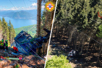 Cae teleférico en los Alpes italianos; 13 muertos