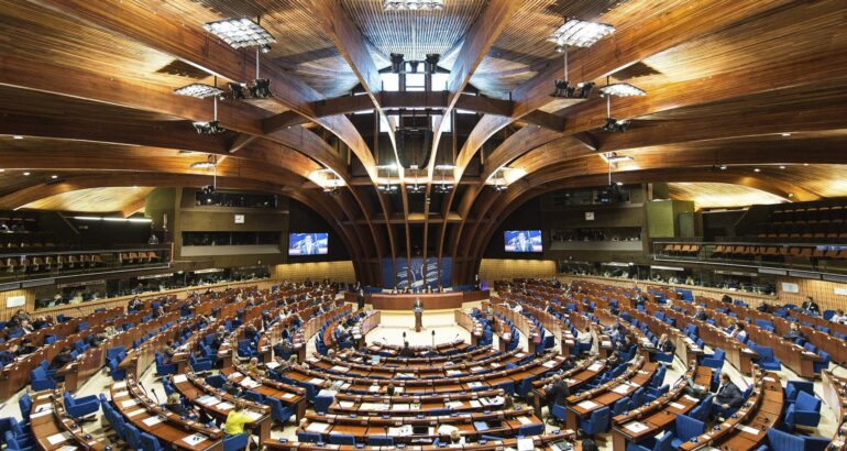 Vista general durante una Asamblea Parlamentaria del Consejo de Europa en Estrasburgo (Francia), en una fotografía de archivo. Foto de EFE