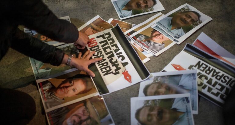 Protesta por periodistas asesinados en México. Foto de EFE / Archivo