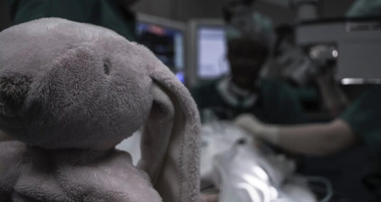 Peluche infantil en hospital. Foto de Piron Guillaume / Unsplash