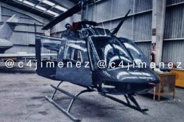 Roban helicóptero de hangar del AICM
