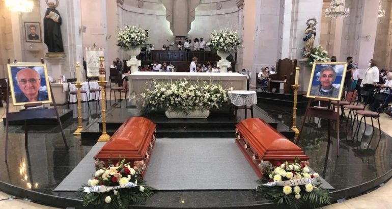 Misa de sacerdotes jesuitas asesinados en Chihuahua. Foto de @Jesuitas_Mexico