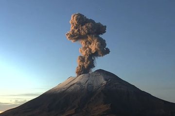 Detecta Protección Civil crecimiento de domo en el Popocatépetl