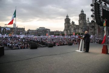 Anuncia López Obrador que informe del 1 de diciembre será en el Zócalo de la CDMX