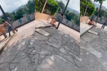 Video Joven golpea a adulto mayor en Huejutla, Hidalgo