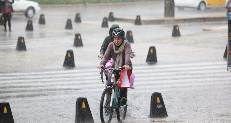 Lluvias en México. Foto de EFE / Archivo