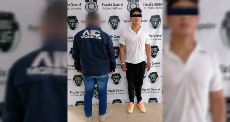 'el Diablo', detenido por presunto homicidio de tres jóvenes en Huitzilac. Foto de Fiscalía de Morelos