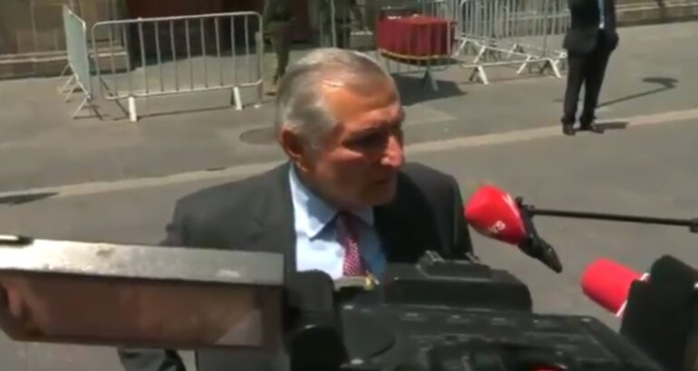 "Muy bien, recuperándose", aseguró Adán Augusto sobre López Obrador. Foto tomada de video