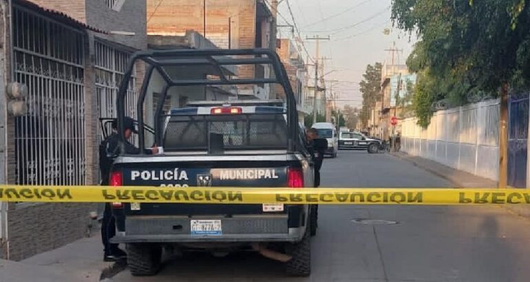Calle acordonada en Guanajuato por atentado. Foto de Periódico AM