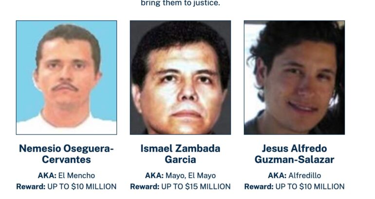 DEA saca de su lista de más buscados a 'El Mayo' y 'El Mencho'. Foto tomada de DEA