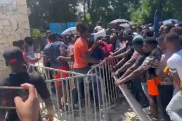 Video Haitianos se enfrentan a guardias nacionales en Tapachula