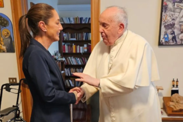 “Fue una hora excepcional que no olvidaré”: Sheinbaum se reúne con el papa Francisco