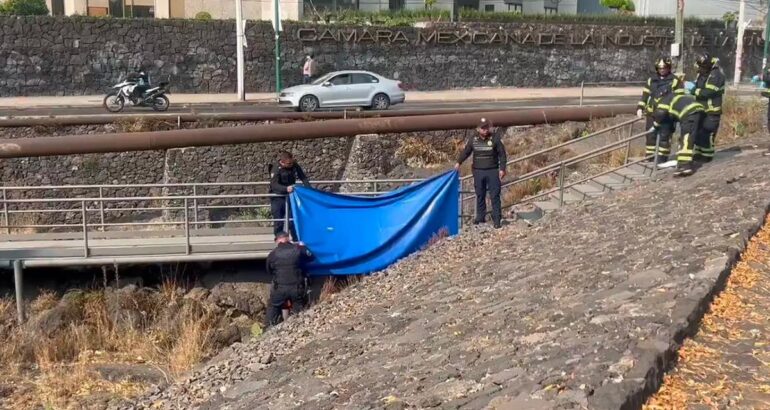 Autoridades laboran en Tlalpan por hallazgo de hombre muerto. Captura de pantalla / @ricardovitela