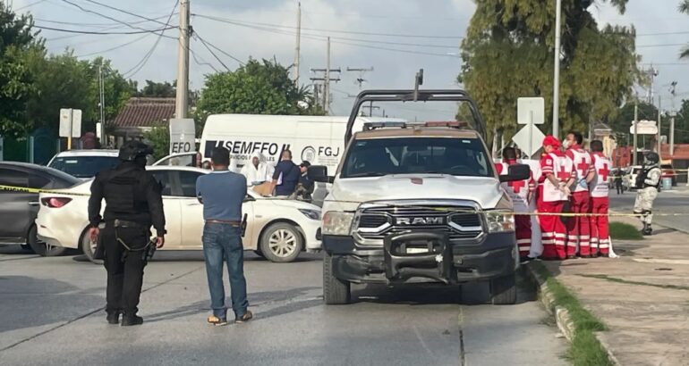 Escena del crimen del líder empresarial Julio Almanza Armas. Foto de EFE