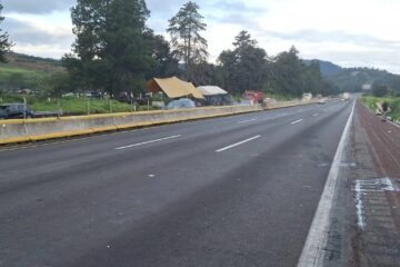 Reabren la México-Puebla tras bloqueo de ejidatarios