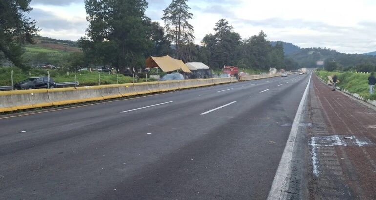 Reabren la México-Puebla tras bloqueo de ejidatarios. Foto de Guardia Nacional carreteras