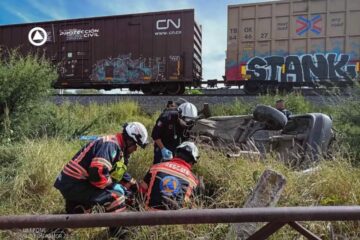 Tren embiste auto en El Marqués, Querétaro; hay 4 muertos