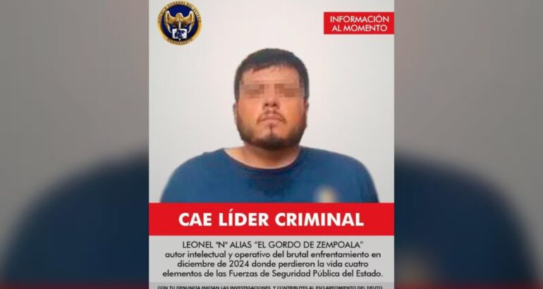 La Fiscalía de Guanajuato vincula a Leonel 'N', alias 'El Gordo de Zempoala' con el ataque a policías y otros delitos de alto impacto. Foto: Especial.