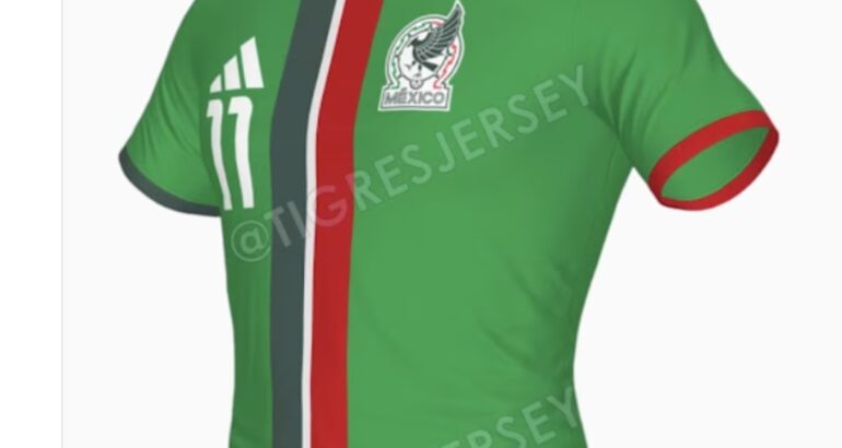 Así sería el nuevo jersey de la selección mexicana (X/ @Footy_Headlines).