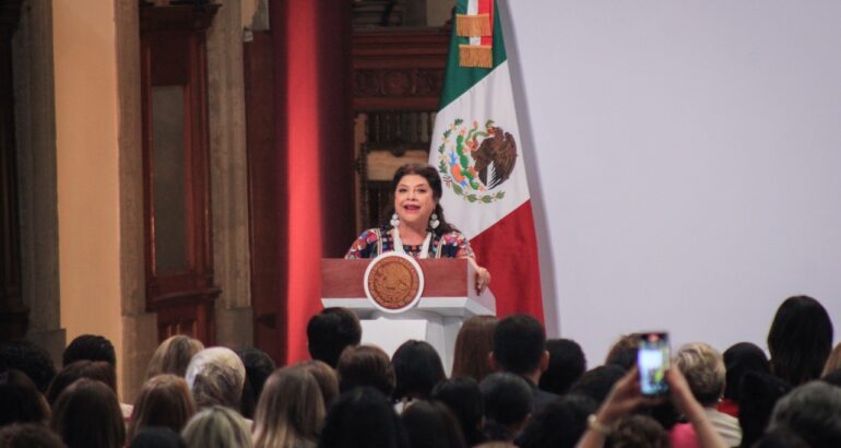 Brugada asegura construir una ciudad feminista y de cuidados durante la conferencia mundial de mujeres parlamentarias.