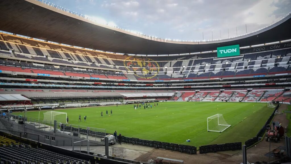 El Estadio Azteca cambiará de nombre tras la remodelación y se llamará Estadio Banorte. (Cuartoscuro/Mario Jasso).