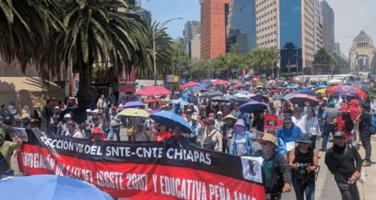 Foto de Facebook Coordinadora Nacional de Trabajadores de la Educación.