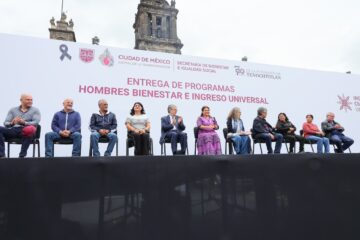 Encabeza Brugada entrega de programas pension hombres bienestar; a 17 mil capitalin@s.