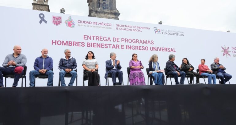 Encabeza Brugada entrega de programas pension hombres bienestar; a 17 mil capitalin@s.