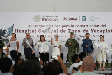 Encabeza Sheinbaum inicio de obra del hospital general de zona del IMSS en Yecapixtla.