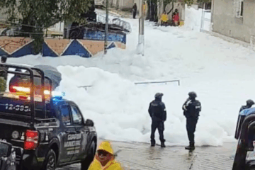 Se desborda presa Los Cuartos en Naucalpan Edomex; provocó inundaciones.