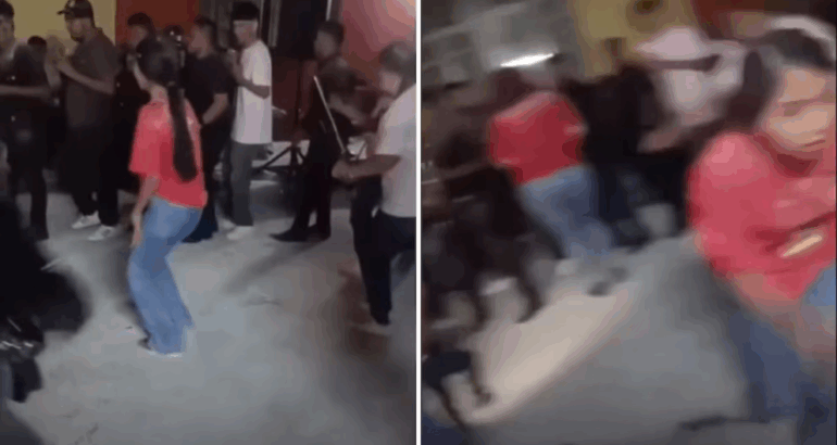 Un video que circula en redes sociales captó el momento del ataque. (Impresión de pantalla video).