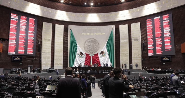 Sala de sesiones de la Cámara de Diputados este 24 de junio de 2025. Foto Cámara de Diputados.
