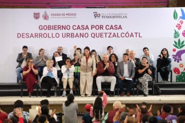 Anuncia Brugada que la colonia Desarrolló Urbano Quetzalcóatl se transformará en Territorio de Paz e Igualdad.