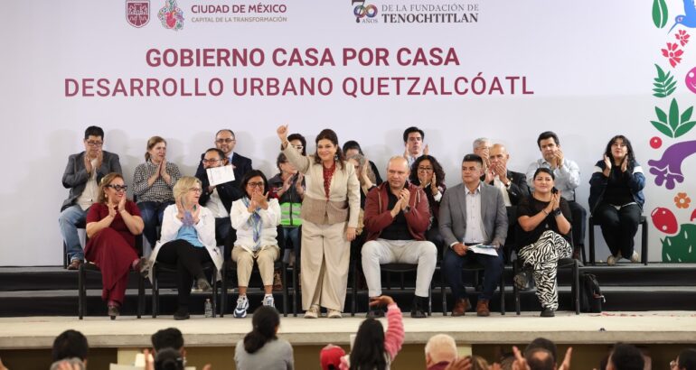 Anuncia Brugada que la colonia Desarrolló Urbano Quetzalcóatl se transformará en Territorio de Paz e Igualdad.