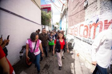 Dara apoyo integral Brugada a familias afectadas por lluvias en la Magdalena Contreras.