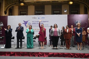 Clara Brugada pide unidad en AL y el Caribe con liderazgo de Sheinbaum.
