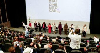 Clara Brugada y Claudia Sheinbaum destacan valor del cine nacional.