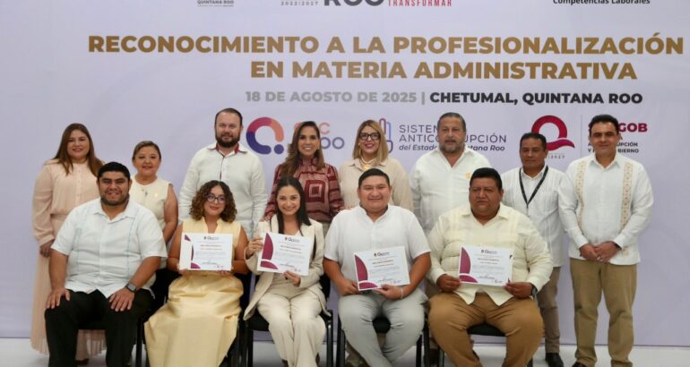 Quintana Roo es el primer estado del país en certificar a servidores públicos y avanzar en el combate a la corrupción: Mara Lezama