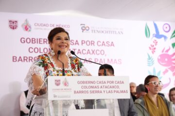Clara Brugada encabeza jornada Casa por Casa y presenta intervenciones en Atacaxco, Barros Sierra y Las Palmas.