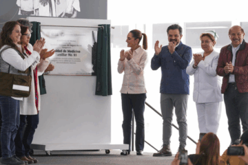 Claudia Sheinbaum inaugura Unidad de Medicina Familiar 93 en Ecatepec dentro del Plan Oriente del Edomex.