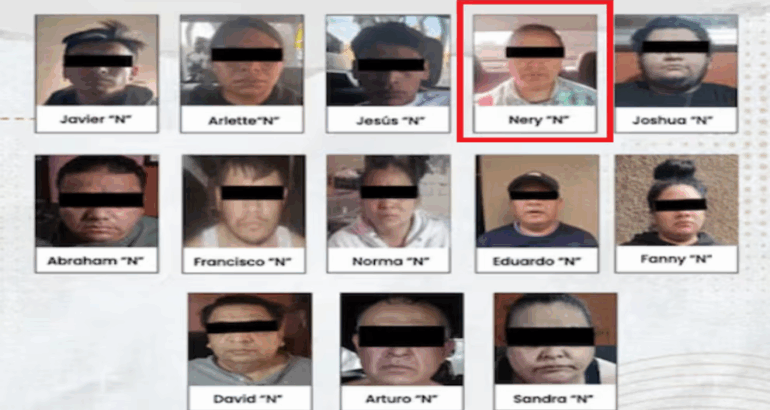 Los sujetos fueron capturados tras 11 cateos en Estado de México y CDMX (SSPC)