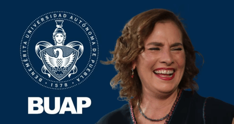 Beatriz Gutiérrez Müller buscaría competir por la rectoría de la BUAP. (Anayeli Tapia/Infobae)