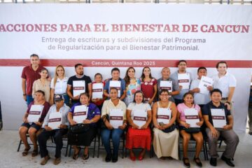Mara Lezama impulsa certeza jurídica para más de mil 400 quintanarroenses.