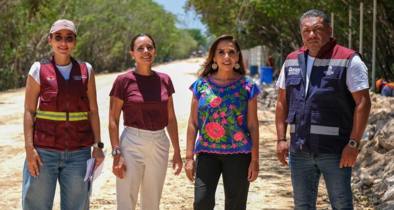 Una arteria de Cancún que tardó 25 años sin mantenimiento y que hoy recibe 33 millones de pesos para su transformación total, con concreto hidráulico, drenaje, guarniciones e iluminación