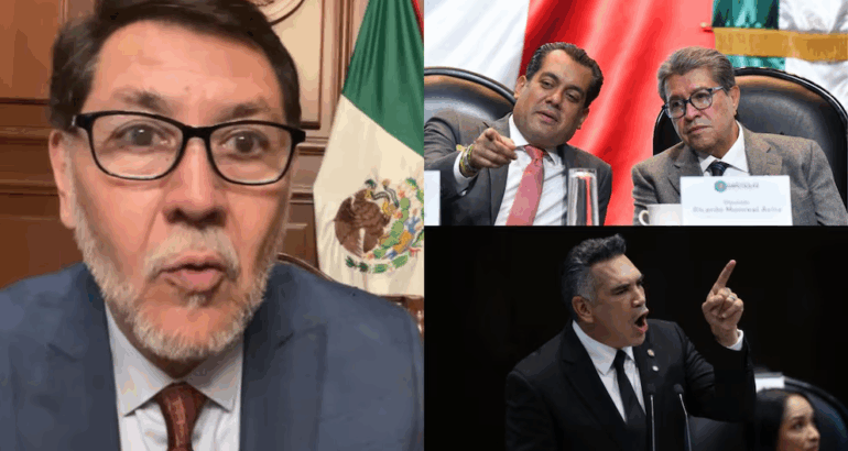 El PRI intentó reventar la sesión, por lo que Noroña se lanzó contra los morenistas por haberle dado la palabra. (Captura de pantalla/CUARTOSCURO)