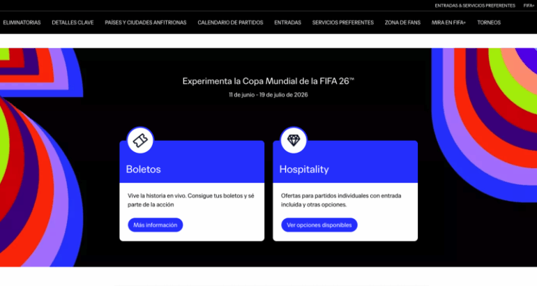 La primera fase de venta de boletos para el Mundial 2026 comenzó este miércoles 10 de septiembre a las 9:00 horas (tiempo del centro de México). Millones de aficionados intentaron registrarse en el portal de la FIFA para participar en el sorteo preferente de Visa.