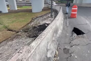 Aparece grieta en La Concordia a semanas de tragedia de la pipa.