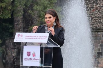 Clara Brugada Molina: “El espíritu del 68 sigue vivo en la Ciudad de México”.