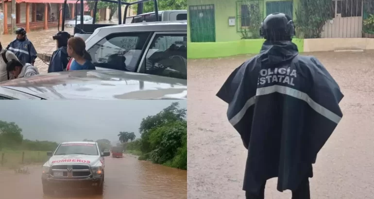 Autoridades desplegaron operativos para ayudar a la población afectada en Guerrero.